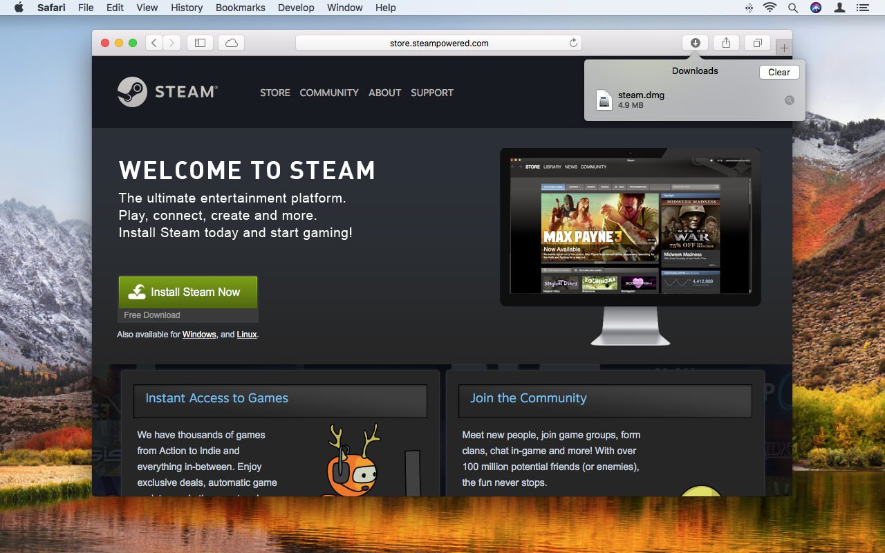 once you buy a game for mac on steam can you down load it for pc